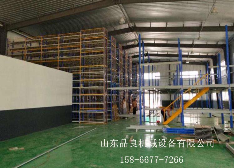 阁楼货架安装现场